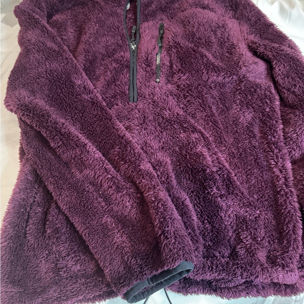 Purple Women's Fluffy Jacket